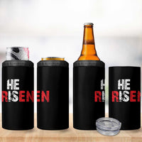 He Is Risen 4 in 1 Can Cooler Tumbler Vintage Christian Religious Faith - Wonder Print Shop