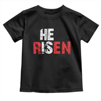 He Is Risen Toddler T Shirt Vintage Christian Religious Faith - Wonder Print Shop