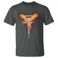 He Is Risen T Shirt Jesus Resurrection Easter Christian Cross Phoenix Rising - Wonder Print Shop