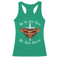 Easter Jesus Has Risen Racerback Tank Top Christian Religious Phoenix Resurrection Cross - Wonder Print Shop
