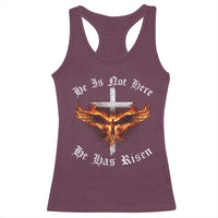 Easter Jesus Has Risen Racerback Tank Top Christian Religious Phoenix Resurrection Cross - Wonder Print Shop