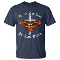 Easter Jesus Has Risen T Shirt Christian Religious Phoenix Resurrection Cross - Wonder Print Shop