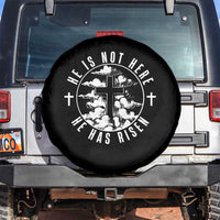 Easter Jesus Has Risen Spare Tire Cover Christian Bible Verse Graphic Cross 90s Style - Wonder Print Shop