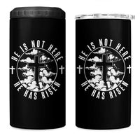 Easter Jesus Has Risen 4 in 1 Can Cooler Tumbler Christian Bible Verse Graphic Cross 90s Style - Wonder Print Shop