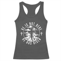 Easter Jesus Has Risen Racerback Tank Top Christian Bible Verse Graphic Cross 90s Style - Wonder Print Shop