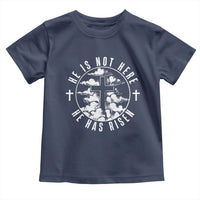 Easter Jesus Has Risen Toddler T Shirt Christian Bible Verse Graphic Cross 90s Style - Wonder Print Shop