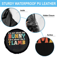 Religious Easter Spare Tire Cover Retro Its Not About The Bunny Its About The Lamb - Wonder Print Shop