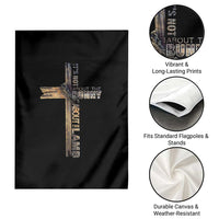 Easter Christian Garden Flag Vintage Cross Farmhouse Religious Not About Bunny About the Lamb