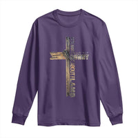 Easter Christian Long Sleeve Shirt Vintage Cross Farmhouse Religious Not About Bunny About the Lamb