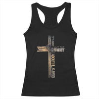 Easter Christian Racerback Tank Top Vintage Cross Farmhouse Religious Not About Bunny About the Lamb