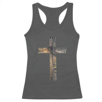 Easter Christian Racerback Tank Top Vintage Cross Farmhouse Religious Not About Bunny About the Lamb