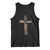 Easter Christian Tank Top Vintage Cross Farmhouse Religious Not About Bunny About the Lamb