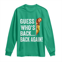 Funny Jesus Meme Quote Long Sleeve Shirt Easter Guess Whos Back Funny Religious - Wonder Print Shop
