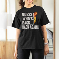 Funny Jesus Meme Quote T Shirt For Women Easter Guess Whos Back Funny Religious - Wonder Print Shop
