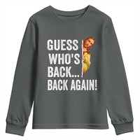 Funny Jesus Meme Quote Youth Sweatshirt Easter Guess Whos Back Funny Religious - Wonder Print Shop