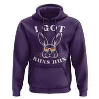 Rabbit Easter Bunny Sunglasses Hoodie Retro Vintage I Got Buns Hun Funny Jokes - Wonder Print Shop
