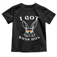 Rabbit Easter Bunny Sunglasses Toddler T Shirt Retro Vintage I Got Buns Hun Funny Jokes - Wonder Print Shop