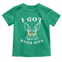 Rabbit Easter Bunny Sunglasses Toddler T Shirt Retro Vintage I Got Buns Hun Funny Jokes - Wonder Print Shop