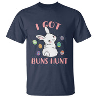 Rabbit Easter Bunny Sunglasses T Shirt I Got Buns Hun Funny Jokes - Wonder Print Shop