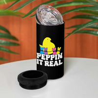 Easter Bunny 4 in 1 Can Cooler Tumbler Peepin It Real Rabbit Candy Easter - Wonder Print Shop