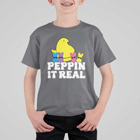 Easter Bunny T Shirt For Kid Peepin It Real Rabbit Candy Easter - Wonder Print Shop