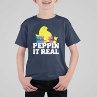 Easter Bunny T Shirt For Kid Peepin It Real Rabbit Candy Easter - Wonder Print Shop