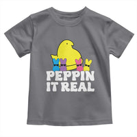 Easter Bunny Toddler T Shirt Peepin It Real Rabbit Candy Easter - Wonder Print Shop
