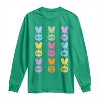 Easter Bruh Long Sleeve Shirt Gen Alpha Slang Skibidi Rizz Cute Bunny - Wonder Print Shop