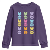 Easter Bruh Youth Sweatshirt Gen Alpha Slang Skibidi Rizz Cute Bunny - Wonder Print Shop