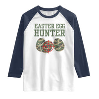 Easter Egg Hunter Raglan Shirt Camo Funny Hunting - Wonder Print Shop