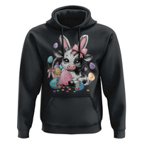 Easter Day Cow Hoodie Cute Cow Bunny Heifer - Wonder Print Shop