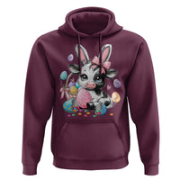 Easter Day Cow Hoodie Cute Cow Bunny Heifer - Wonder Print Shop