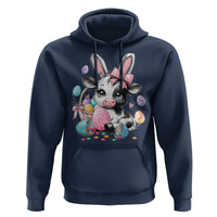 Easter Day Cow Hoodie Cute Cow Bunny Heifer - Wonder Print Shop