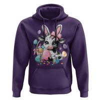 Easter Day Cow Hoodie Cute Cow Bunny Heifer - Wonder Print Shop