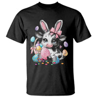 Easter Day Cow T Shirt Cute Cow Bunny Heifer - Wonder Print Shop