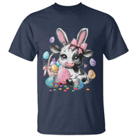 Easter Day Cow T Shirt Cute Cow Bunny Heifer - Wonder Print Shop
