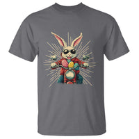 Biker Bunny T Shirt Retro Easter Day Rabbit Ride Motorcycles Motorbike - Wonder Print Shop