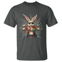 Biker Bunny T Shirt Retro Easter Day Rabbit Ride Motorcycles Motorbike - Wonder Print Shop