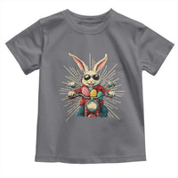 Biker Bunny Toddler T Shirt Retro Easter Day Rabbit Ride Motorcycles Motorbike - Wonder Print Shop