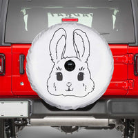 Cute Bunny Spare Tire Cover Kawaii Rabbit Happy Easter Day - Wonder Print Shop