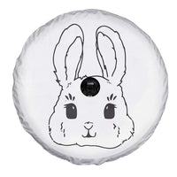 Cute Bunny Spare Tire Cover Kawaii Rabbit Happy Easter Day - Wonder Print Shop