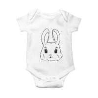 Cute Bunny Baby Onesie Kawaii Rabbit Happy Easter Day - Wonder Print Shop