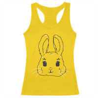 Cute Bunny Racerback Tank Top Kawaii Rabbit Happy Easter Day - Wonder Print Shop