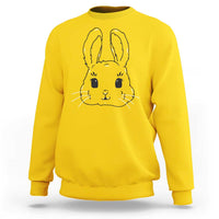 Cute Bunny Sweatshirt Kawaii Rabbit Happy Easter Day - Wonder Print Shop