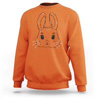 Cute Bunny Sweatshirt Kawaii Rabbit Happy Easter Day - Wonder Print Shop