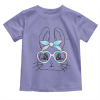 Girls Easter Bunny Toddler T Shirt Rabbit Face Tie Dye Glasses Happy Easter Day - Wonder Print Shop