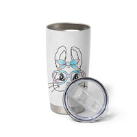 Girls Easter Bunny Tumbler Cup Rabbit Face Tie Dye Glasses Happy Easter Day - Wonder Print Shop