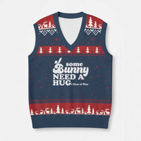 Easter V-Neck Knit Sweater Vest Funny Adult Humor Inappropriate Drinking Gift - Wonder Print Shop