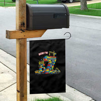 Funny 7th Birthday Building Bricks Garden Flag I Was 6 Now Im 7 Kids 67 Birthday Building Six Seven Boy