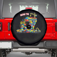 Funny 7th Birthday Building Bricks Spare Tire Cover I Was 6 Now Im 7 Kids 67 Birthday Building Six Seven Boy